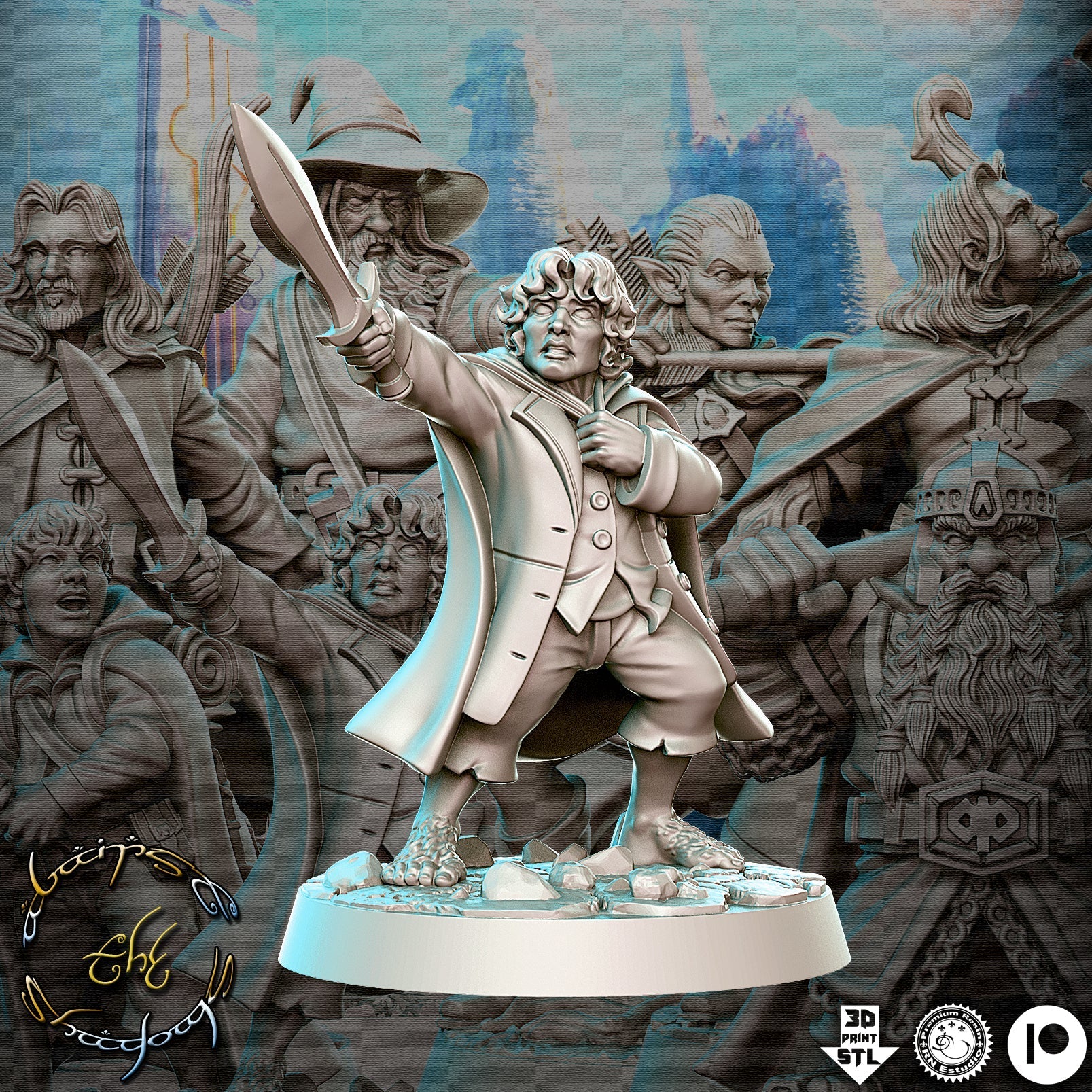 Frod | Against the Shadows | Fantasy Miniature | RN Estudio