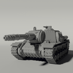 Grim ISU-152 Heavy Tank Destroyer