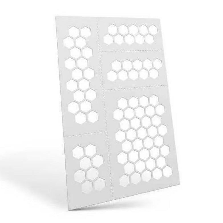 Green Stuff World - Mylar Flexible Stencils HEXAGONS Large (9mm)