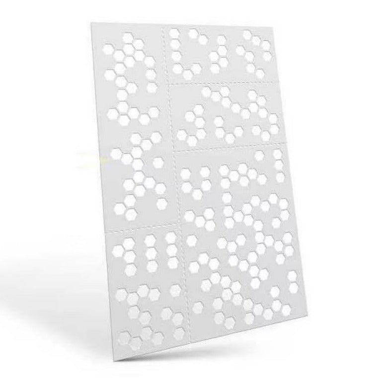 Green Stuff World - Mylar Flexible Stencils HEX CAMO (4x5mm)