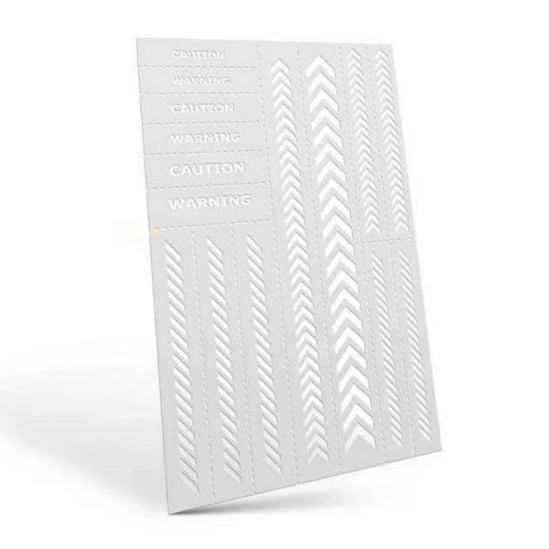 Green Stuff World - Mylar flexible stencils - Caution Strips (5mm)