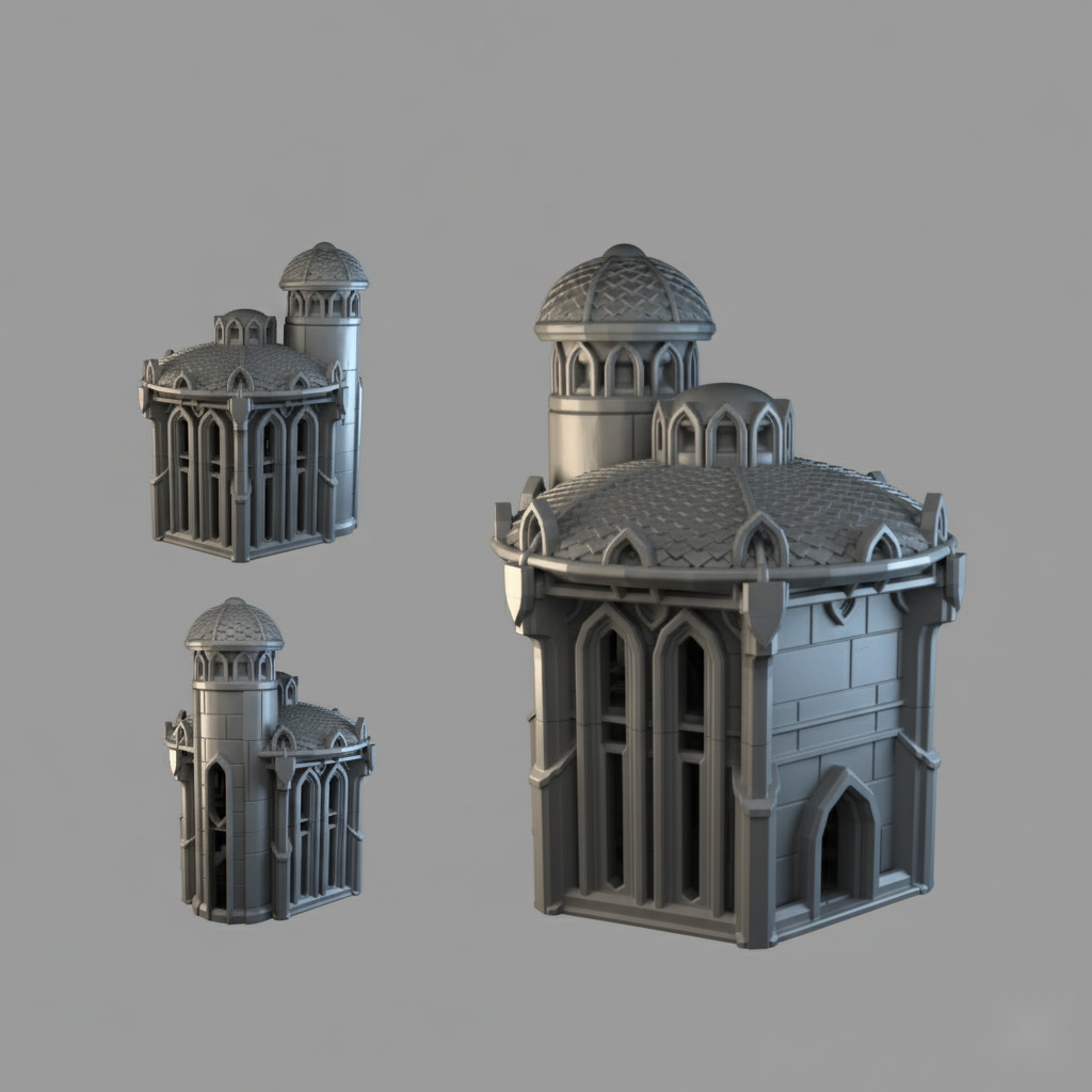 Lost City Building 4 - 28mm DND/Wargame/RPG Terrain