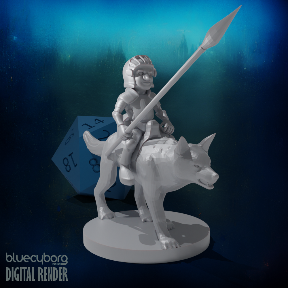 Gnome Cavalier 28mm Scale Miniature