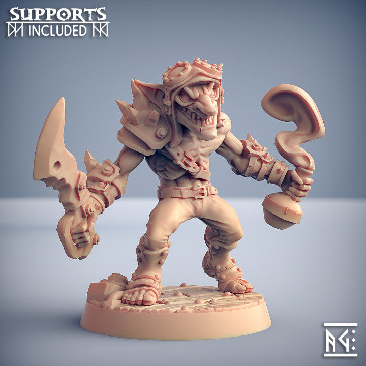 Goblin Troop Miniatures | Sparksoot Goblins | Fantasy D&D Miniature | Artisan Guild