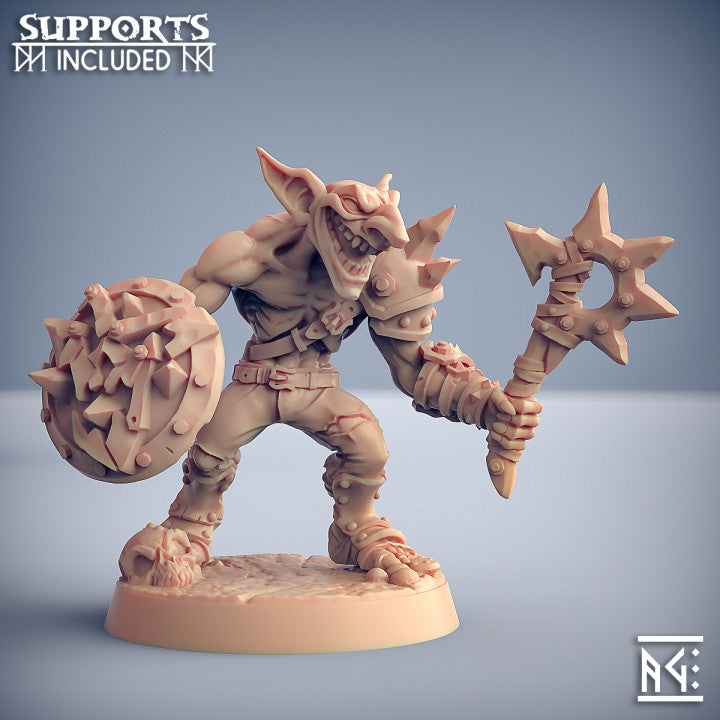 Goblin Troop Miniatures | Sparksoot Goblins | Fantasy D&D Miniature | Artisan Guild