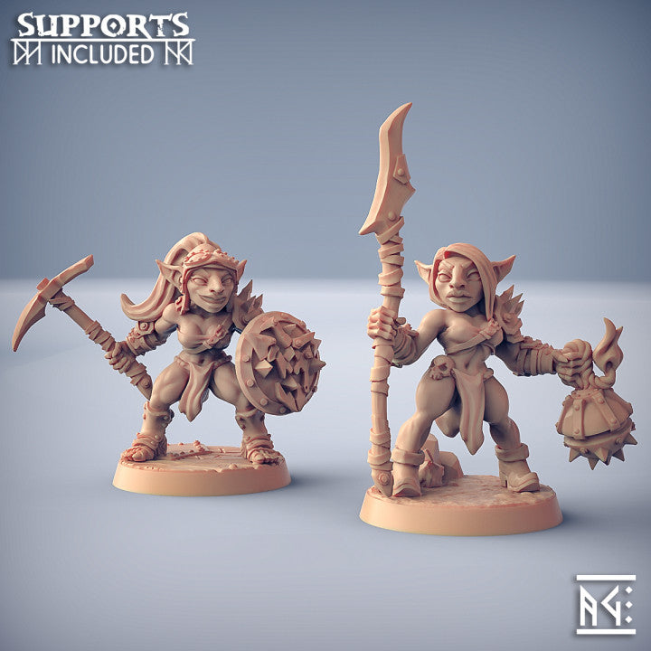Goblin Troop Miniatures | Sparksoot Goblins | Fantasy D&D Miniature | Artisan Guild