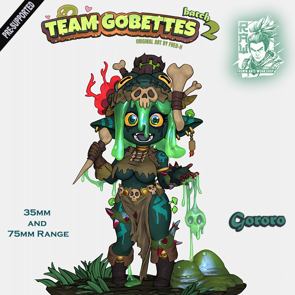 Goblin Druid Gororo | Team Gobettes | Ronin Arts Workshop