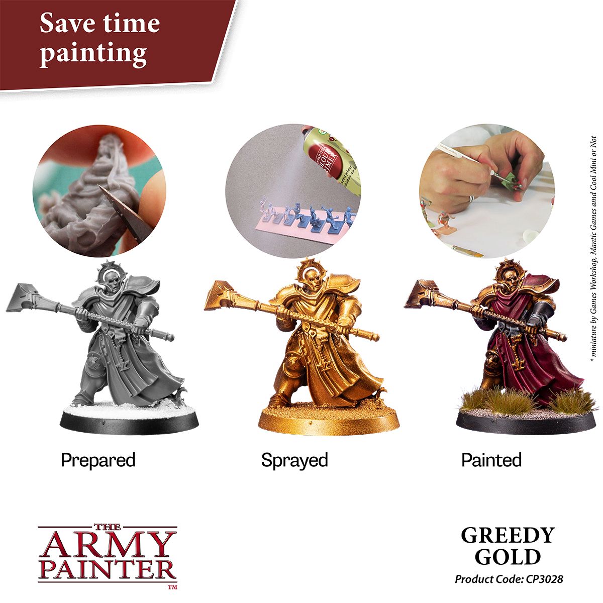 Army Painter Colour Primer - Greedy Gold (400ml)