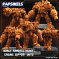 Human Armored Heavy Ground Units - Starcraft Inspired | Papsikels | Hive Wars | 28mm or 32mm Scale | Resin Miniatures