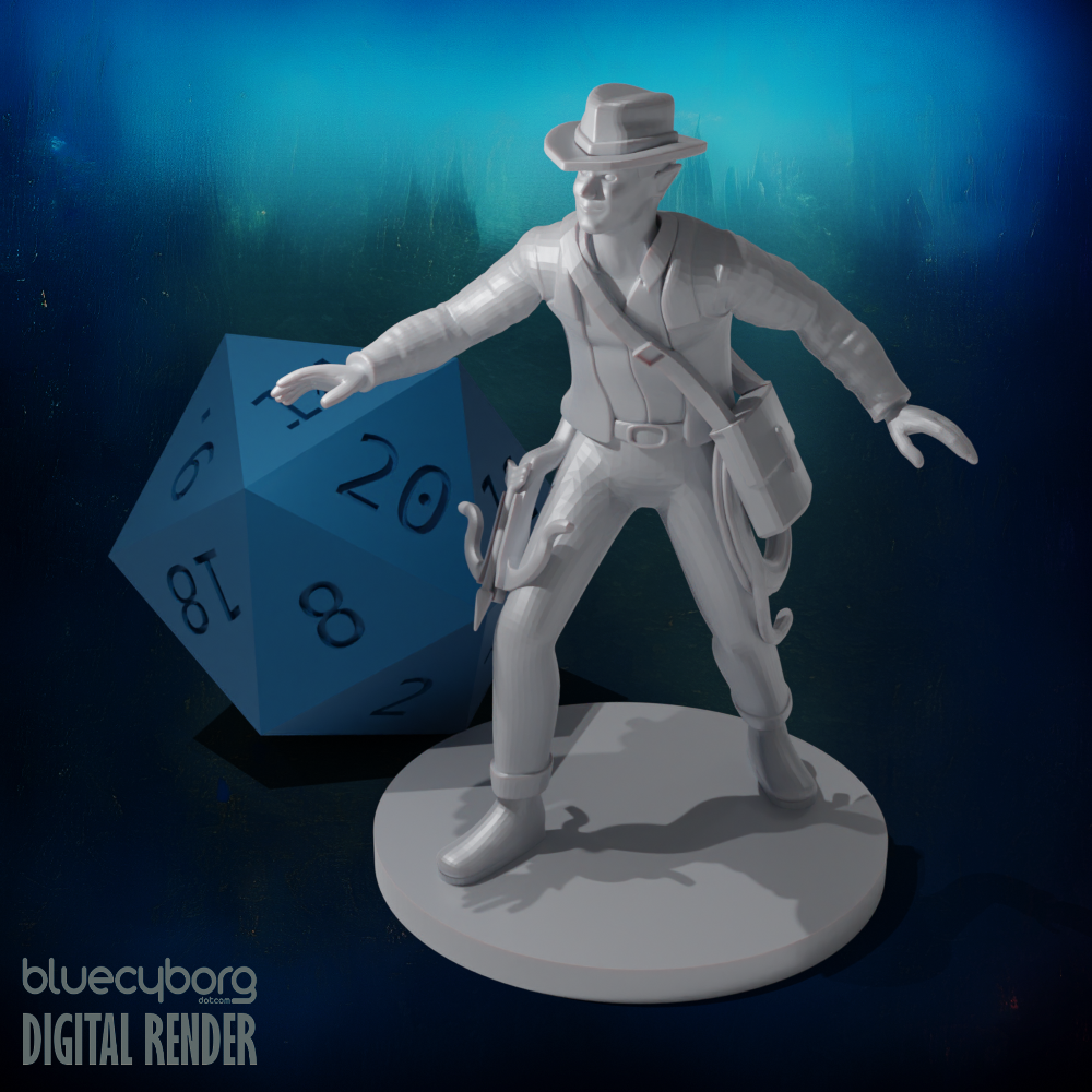 Half Elven Tomb Raider Rogue 28mm Scale Miniature