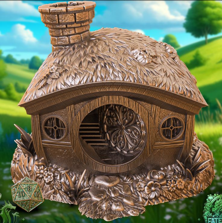 Halfling Hut Dice Tower
