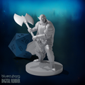 Half Orc Fighter 28mm Scale Miniature