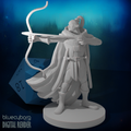 Half Orc Male Ranger 2 28mm Scale Miniature