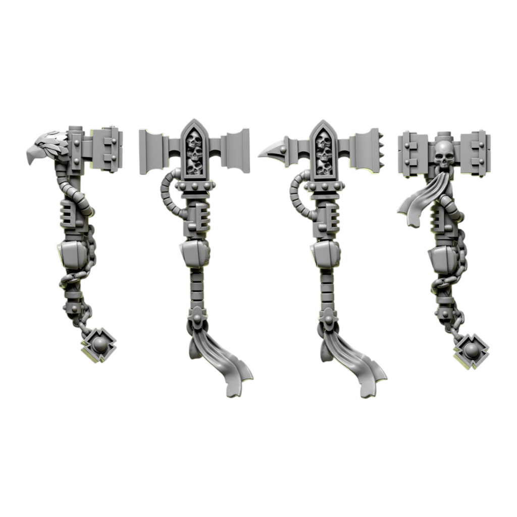 One Handed Hammers | Eternal Pilgrims | Conversion Bits For 28mm 32mm Sci-fi Marines