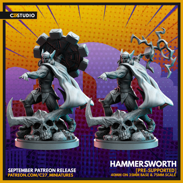 Hammersworth (Lightning) | Heroes | Sci-Fi Miniature | C27 Studio