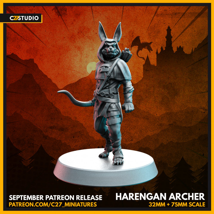 Harengan Archer | Fantasy | Sci-Fi Miniature | C27 Studio
