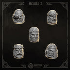 Big Heads Pack | Eternal Crusaders | Conversion Bits For 28mm 32mm Sci-fi Marines