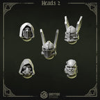 Heads & Helmets Pack 2 | Eternal Pilgrims | Conversion Bits For 28mm 32mm Sci-fi Marines