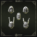 Heads & Helmets Pack 5 | Eternal Pilgrims | Conversion Bits For 28mm 32mm Sci-fi Marines