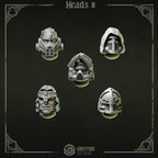 Heads & Helmets | Eternal Pilgrims | Conversion Bits For 28mm 32mm Sci-fi Marines