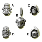 Heads & Helmets | Eternal Pilgrims | Conversion Bits For 28mm 32mm Sci-fi Marines