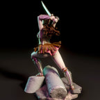 Helene | Pin-Up Statue Fan Art Miniature Unpainted | Torrida Minis