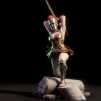Helene | Pin-Up Statue Fan Art Miniature Unpainted | Torrida Minis