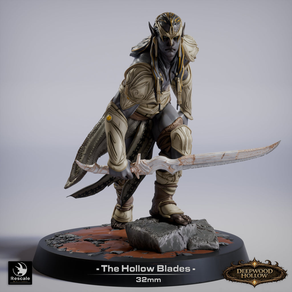 ⚔️ Pack: Dark Elves - The Hollow Blades | 15-Pack 12K Resin 32mm Warband 🗡️