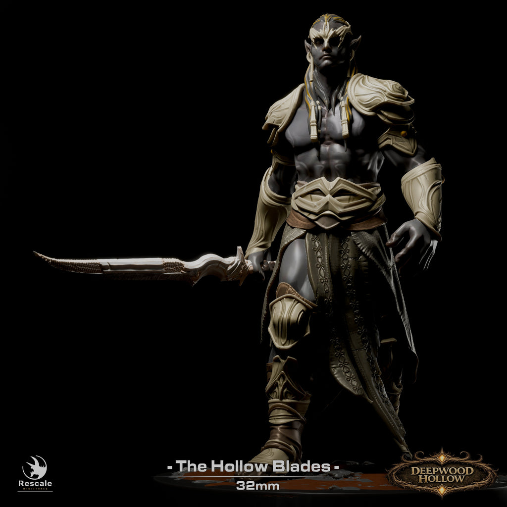 ⚔️ Pack: Dark Elves - The Hollow Blades | 15-Pack 12K Resin 32mm Warband 🗡️