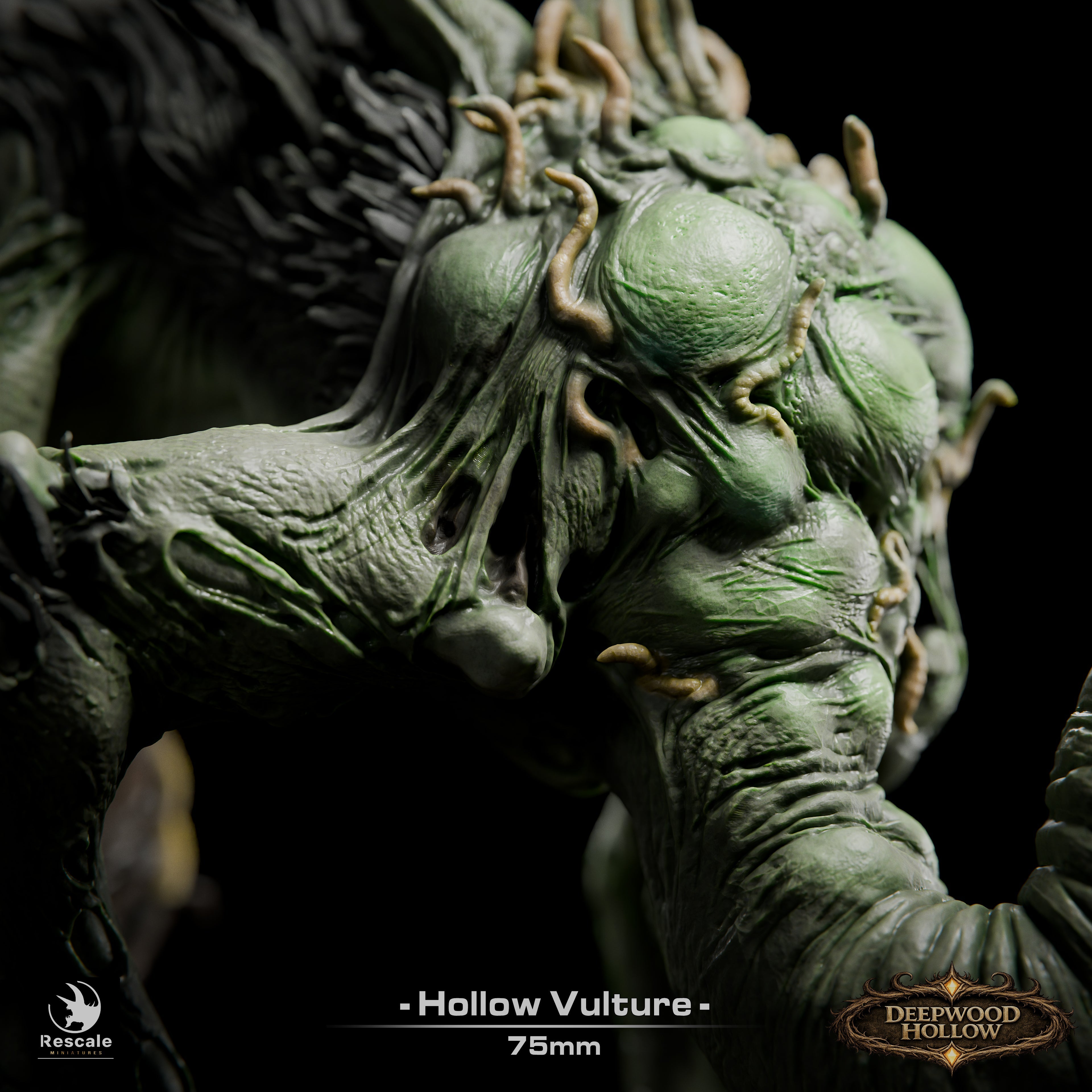 🦅 Hollow Vulture | 12K Resin 75mm Undead Bird of Prey for D&D & RPGs 💀