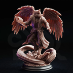 Hoover Brightfeather Student of Evocation - 3D Printed Wizard Miniature