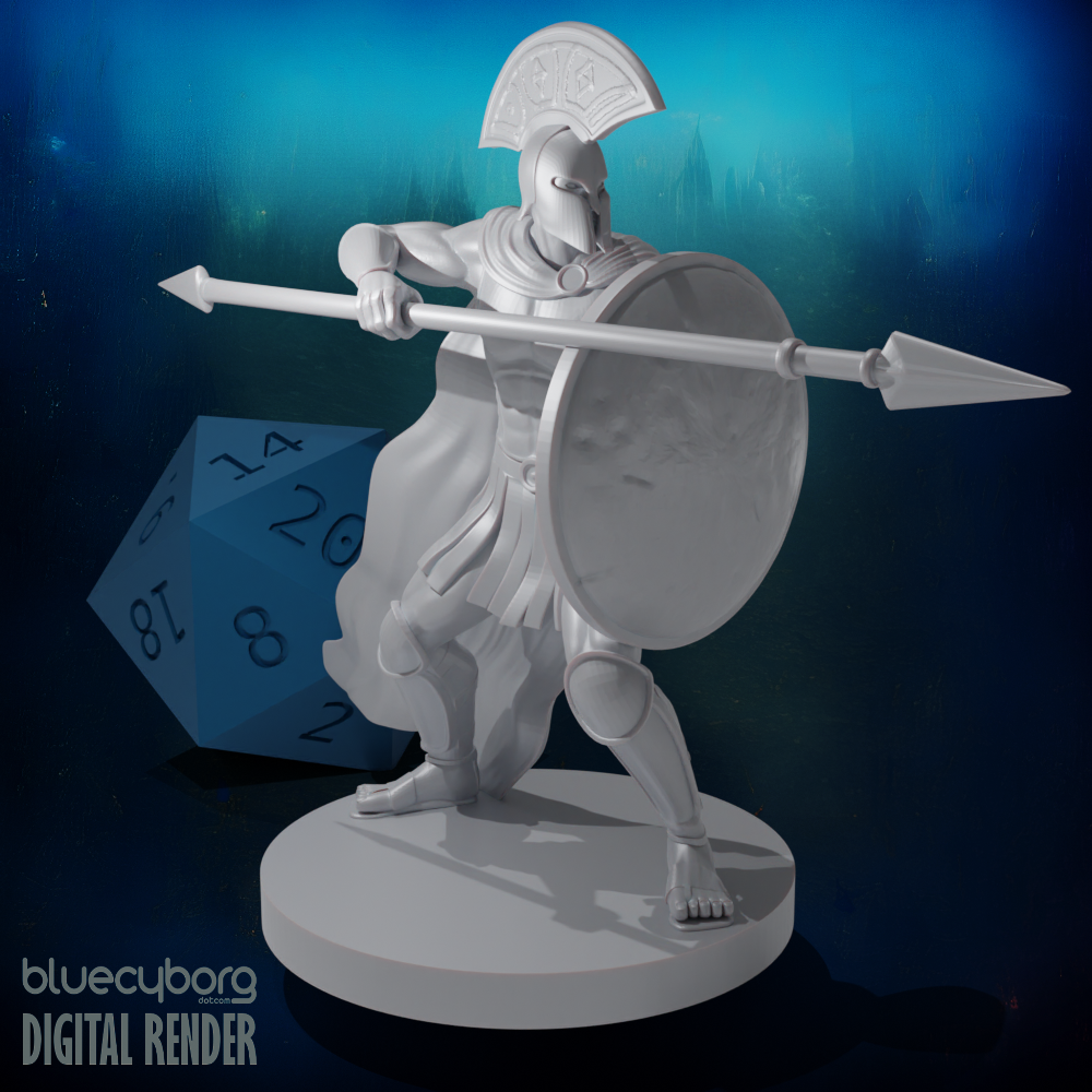 Hoplite Male 28mm Scale Miniature