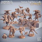 Human Fighters Guild Miniatures (Full Set) | Fantasy D&D Miniature | Artisan Guild