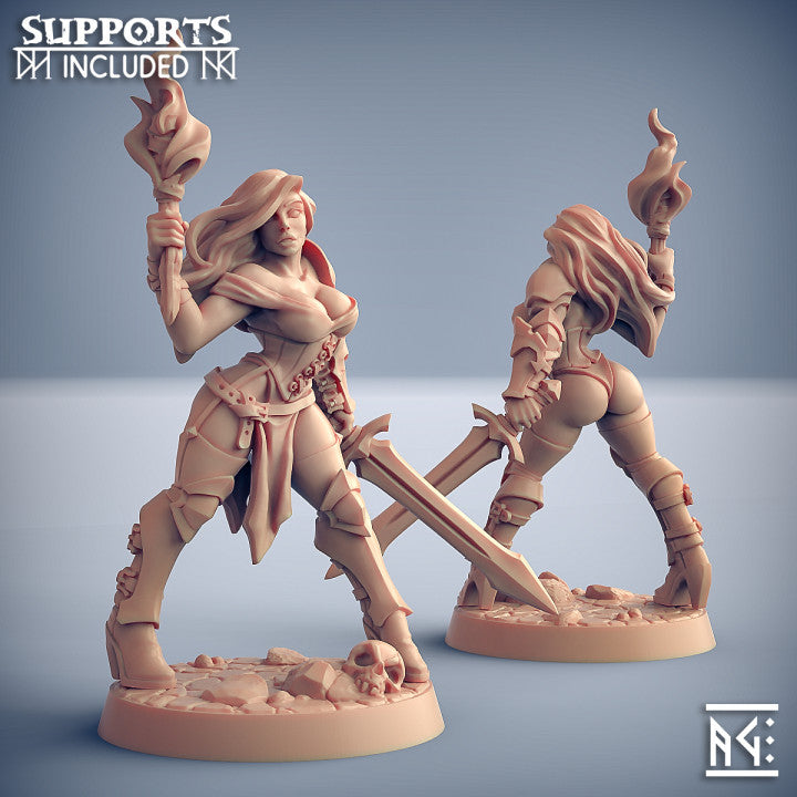Human Fighters Guild Miniatures (Full Set) | Fantasy D&D Miniature | Artisan Guild