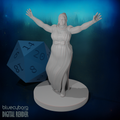 Human Female Bard 2 28mm Scale Miniature