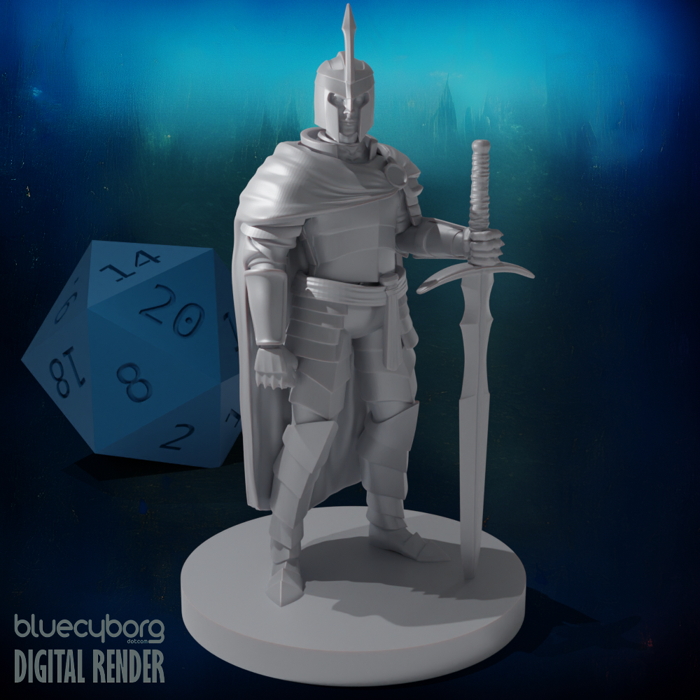 Human Female Fighter 28mm Scale Miniature