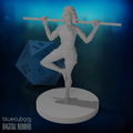Human Female Monk 3 28mm Scale Miniature