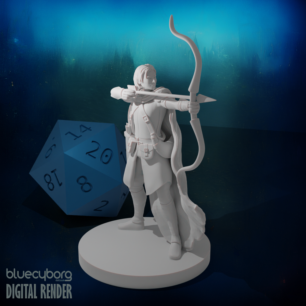 Human Female Ranger 3 28mm Scale Miniature