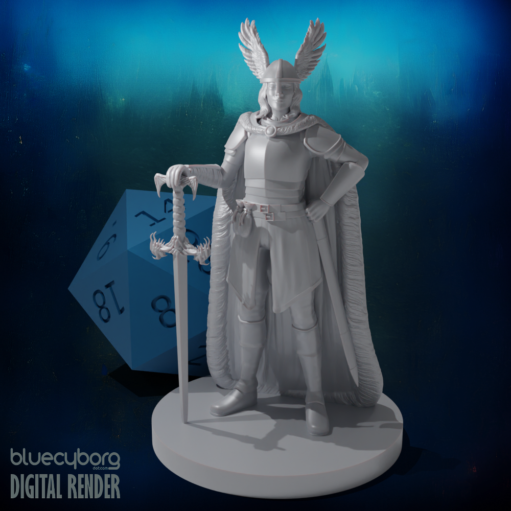 Human Female Warlord 28mm Scale Miniature