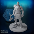 Human Male Barbarian 3 28mm Scale Miniature