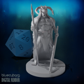 Human Male Barbarian 6 28mm Scale Miniature