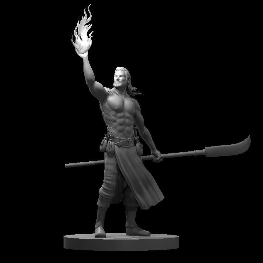 Human Male Draconic Bloodline Sorcerer 28mm Scale Miniature