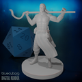 Human Male Druid 4 28mm Scale Miniature
