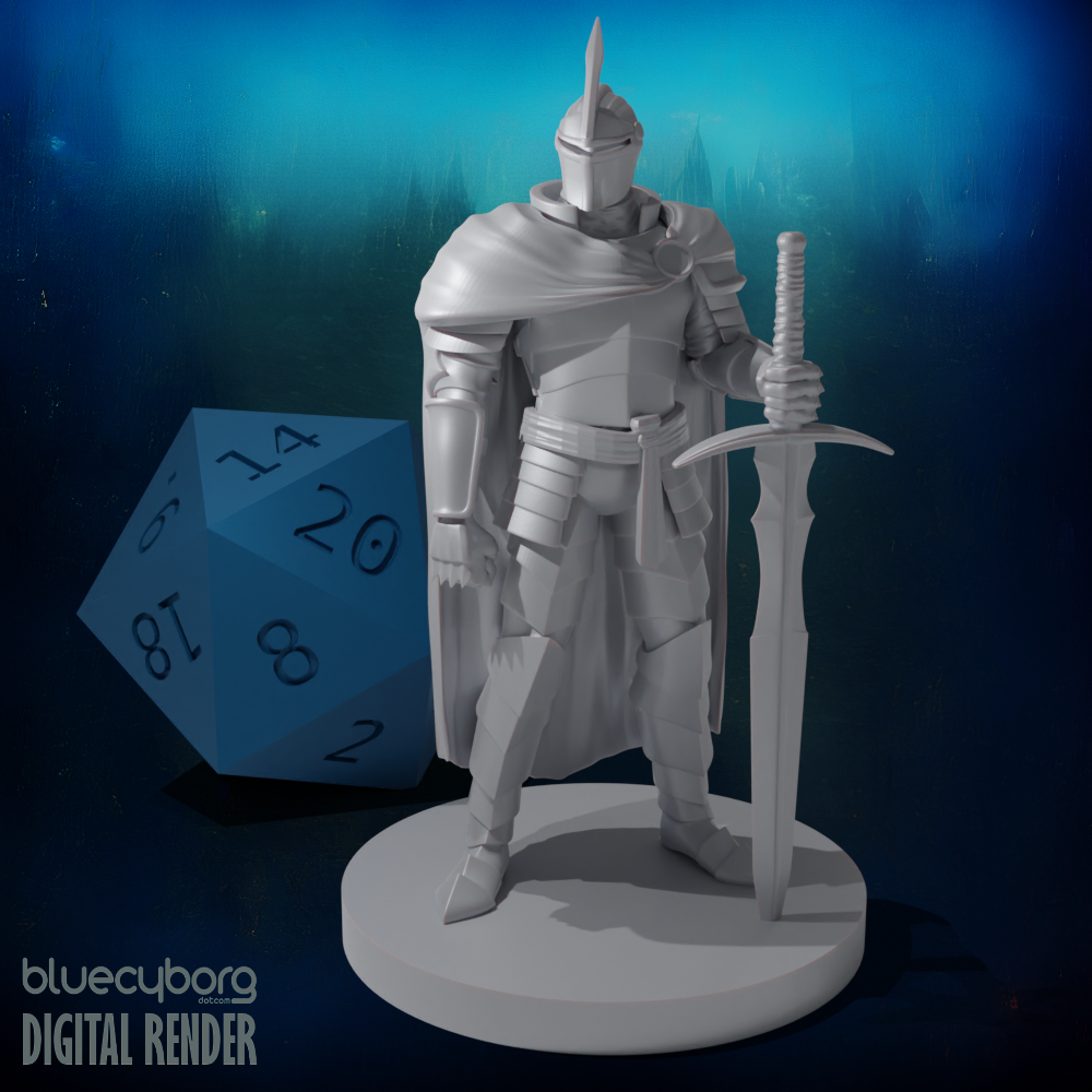 Human Male Fighter 2 28mm Scale Miniature