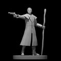 Human Male Gunslinger Wizard 28mm Scale Miniature