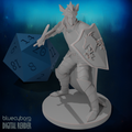 Human Male Paladin of Bahamut 28mm Scale Miniature