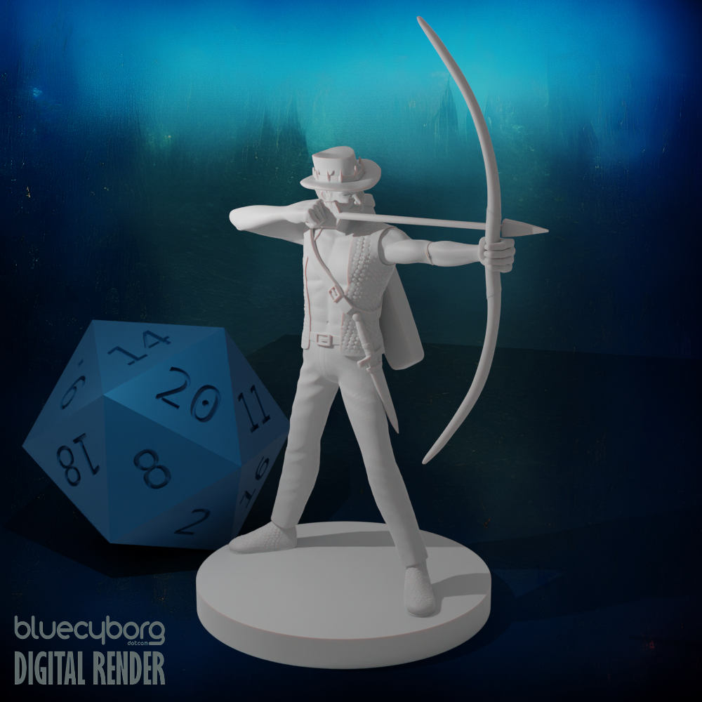 Human Male Ranger 5 28mm Scale Miniature