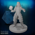 Human Male Warlock with Orb 28mm Scale Miniature