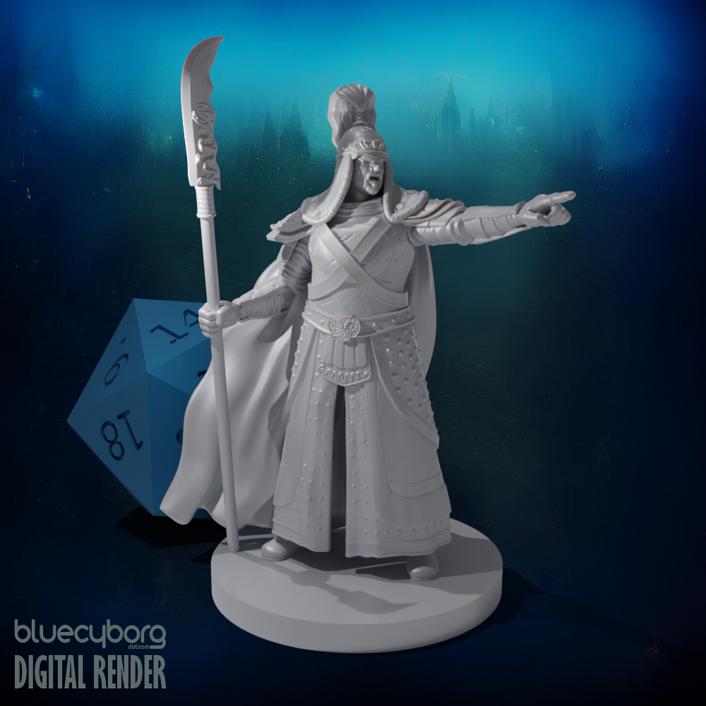 Human Male Warlord 28mm Scale Miniature