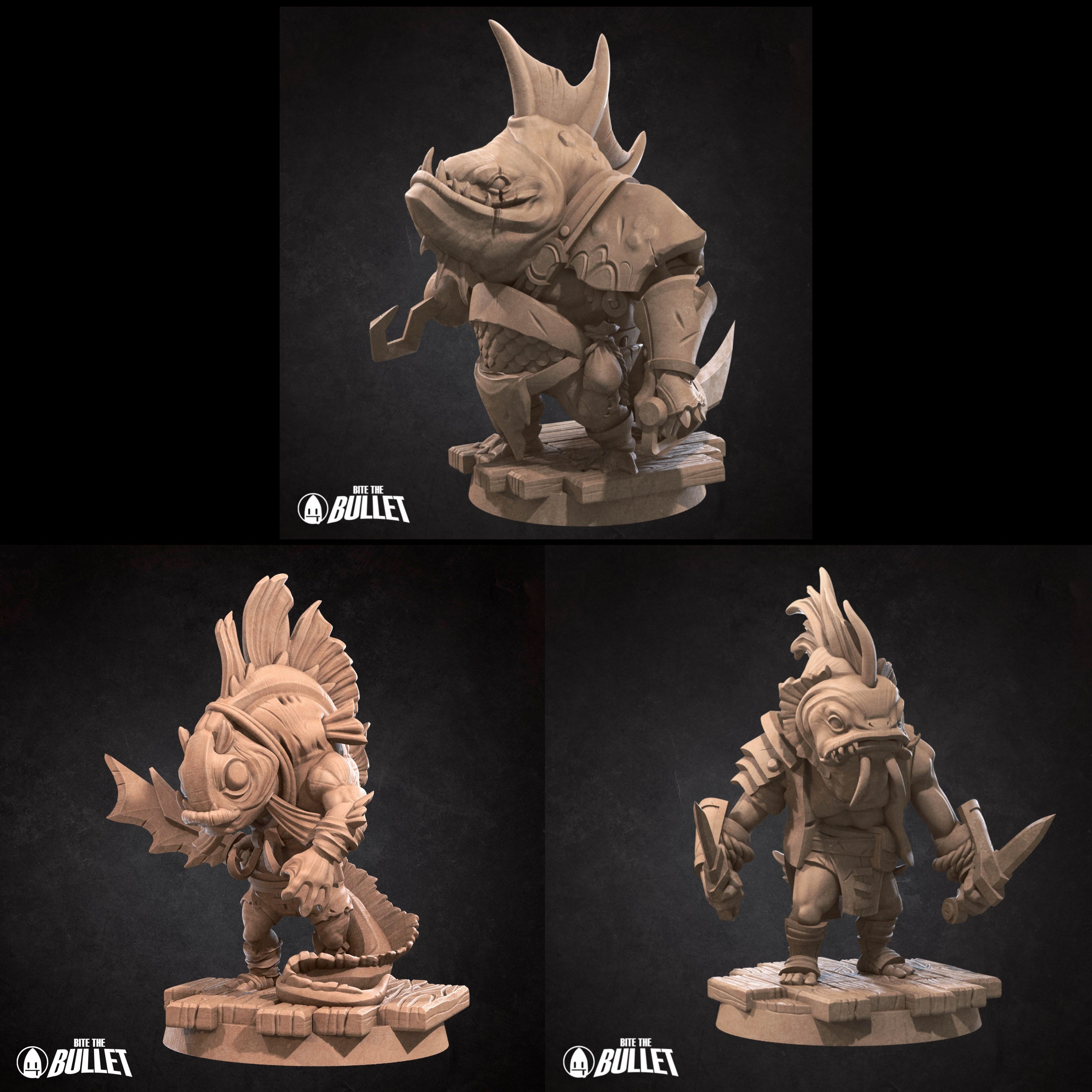 Bullet Town Fishing Village Miniatures | Fantasy Miniature | Bite the Bullet